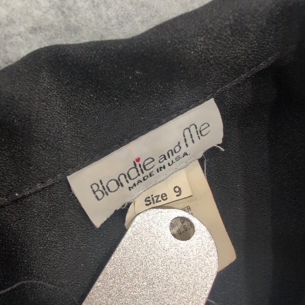 Blondie and Me Black Zipper Front Blazer Jacket Women Size 9 - Picture 3 of 4
